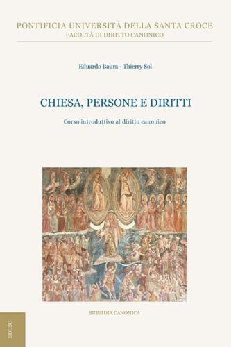 Chiesa, persone e diritti Corso introduttivo al diritto canonico