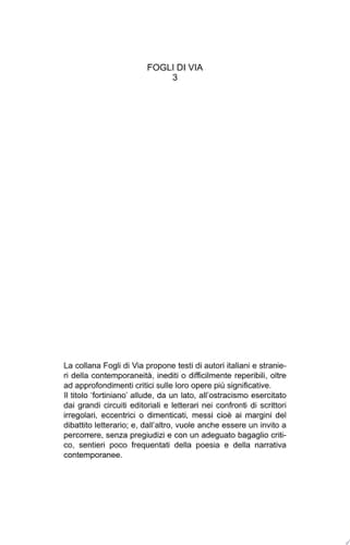 Poesie che la guerra ha dimenticato in tasca al poeta Biografia poetica