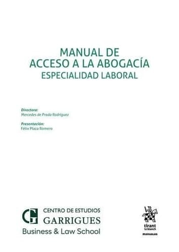 Manual de acceso a la abogacía Especialidad laboral