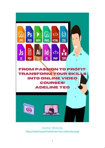 From Passion To Profit: Transform Your Skills Into Online Video Courses