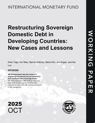 Restructuring Sovereign Domestic Debt in Developing Countries