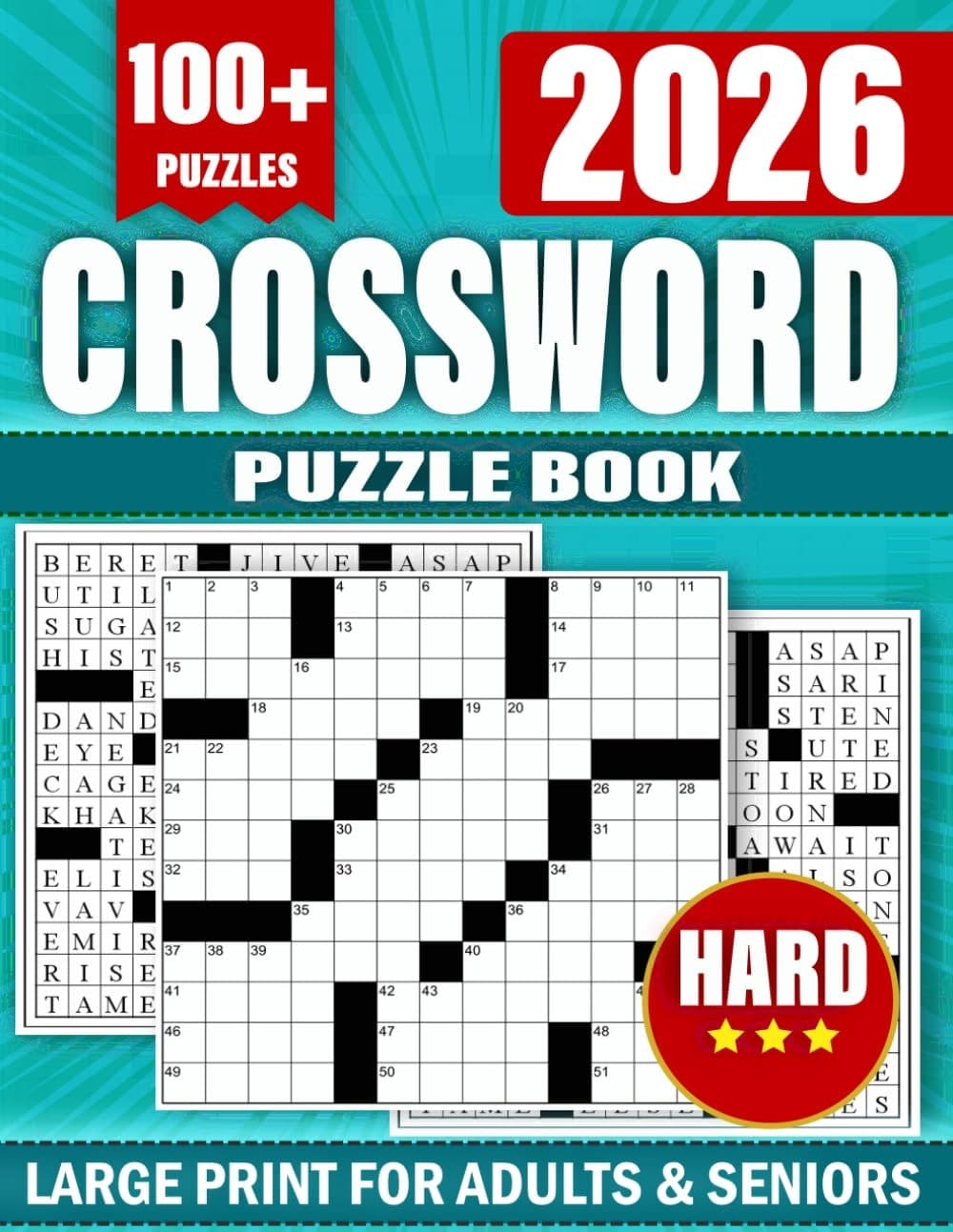 Hard Mastermind Crossword puzzle book Quest 2026: Brain Stormer Crosswords 2026