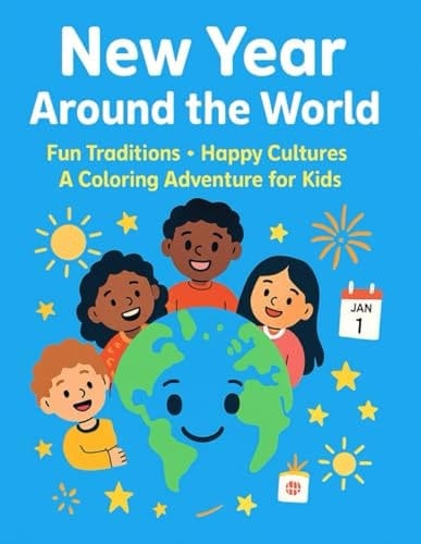 New Year Around the World: A Fun and Educational Coloring Book for Kids Discover Global Traditions, Cultures & Celebrations