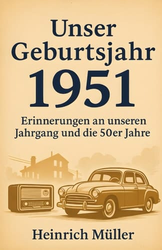 Unser Geburtsjahr 1951: Erinnerungen an unseren Jahrgang und die 50er Jahre (German Edition)