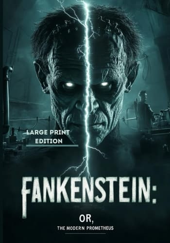 FRANKENSTEIN: OR, THE MODERN PROMETHEUS– Large Print Edition: A Gothic Masterpiece of Science, Ambition, and Tragic Creation