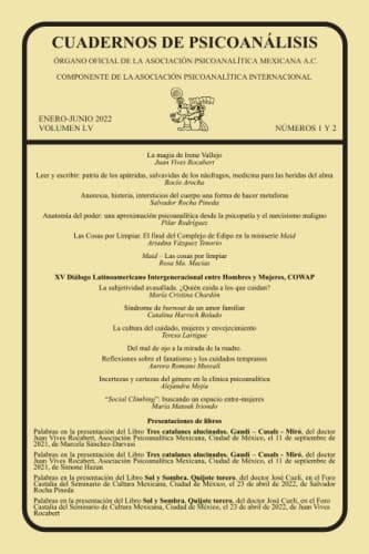 CUADERNOS DE PSICOANÁLISIS, VOLUMEN LV, ENERO-JUNIO 2022, NÚMEROS 1-2 (Spanish Edition)