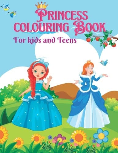 Princess Coloring Book for kids and teens: A coloring Book for kids Ages 4-12 years