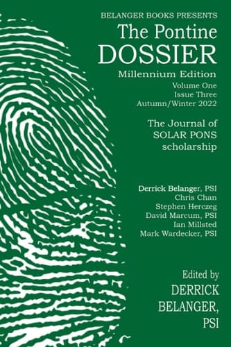 The Pontine Dossier Millennium Edition Volume One Issue Three
