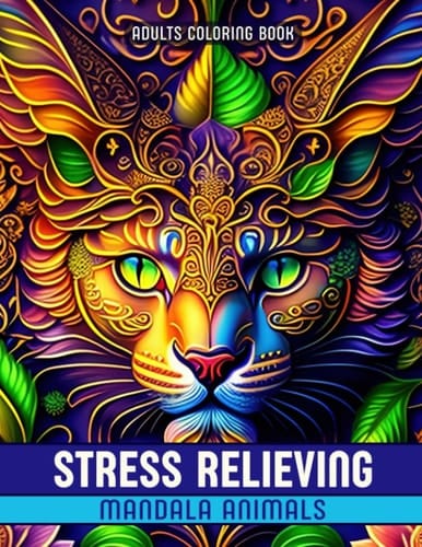 Adult Coloring Book: Stress Relieving Mandala Animals: 30 Relaxing Coloring Pages Featuring Animal Designs To Color And Unwind | Anxiety Relief Gifts | Mindfulness Gifts | Birthday Gifts