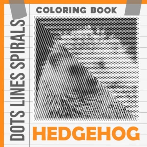 Hedgehog Dots Lines Spirals Coloring Book: 30 Coloring Pages Related To A Spiny Mammal To Color And Have Fun | Great Gift For All Ages To Get Relaxed And Creative