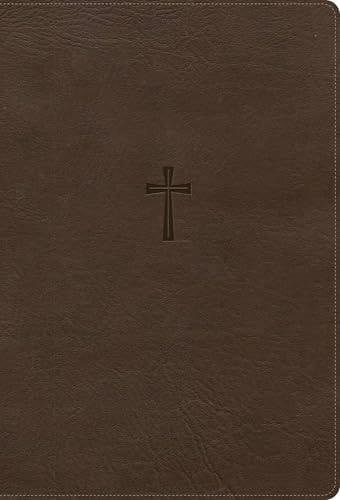 CSB Super Giant Print Reference Bible, Optimal Type, Digital Study Edition, Brown LeatherTouch, Red Letter, Presentation Page, Robust Cross-Reference System, Full-Color Maps