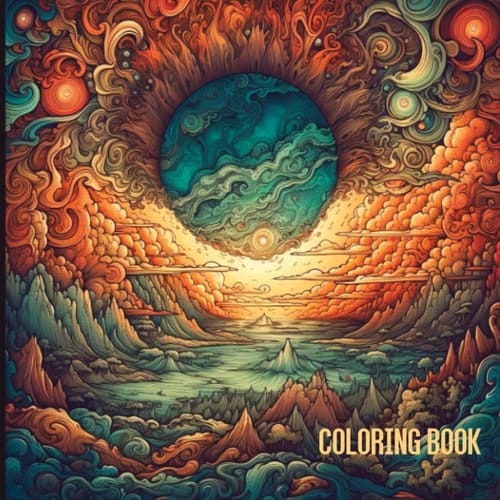 Coloring Book: Mandalas & Patterns, Designs for Stress Relief and Relaxation, Nature & Castles