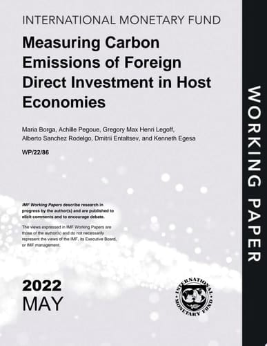 Measuring Carbon Emissions of Foreign Direct Investment in Host Economies