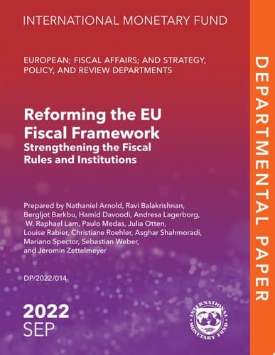 Reforming the EU Fiscal Framework Strengthening the Fiscal Rules and Institutions
