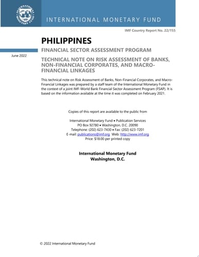 Philippines: Financial Sector Assessment Program-Technical Note on Risk Assessment of Banks, Non-Financial Corporates, and Macro-Financial Linkages