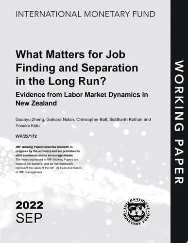 What Matters for Job Finding and Separation in the Long Run? Evidence from Labor Market Dynamics in New Zealand