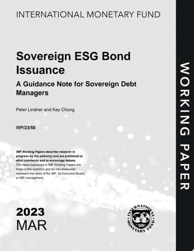 Sovereign ESG Bond Issuance: A Guidance Note for Sovereign Debt Managers