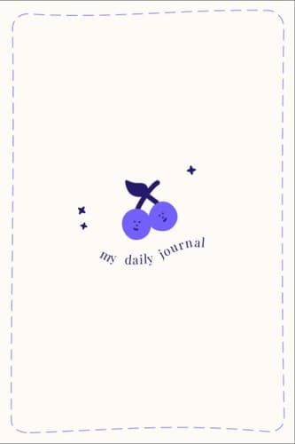 Blue cherry: korean aesthetic lined journal | 120 pages | use as notebook, journal, sketchbook: A 120-page lined notebook / journal suitable for daily use of children and adults