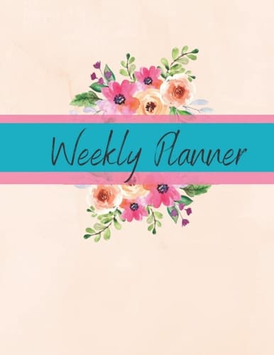 Floral Weekly Planner: 56 Week Undated Planner