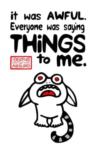 Awful Things - handwriting notebook: The Depths of Absurd