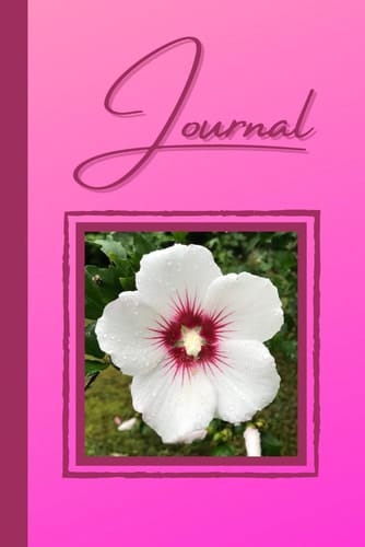 Hibiscus Flower Journal Notebook Diary Photo