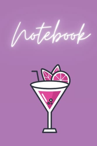 Notebook: Chic purple 6x9 lined paper notebook