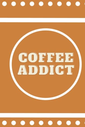 Funny Notebook - Coffee addict notebook / Lined Notebook / Coffee notebook