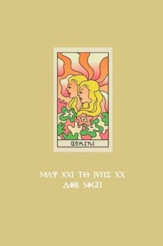 Matte Finish 6x9 GEMINI Zodiac Sign Cover Notebook (200 lined pages): Zodiac Signs Collection (Signs of the Zodiac Notebook Collection)