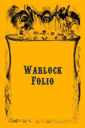 Warlock Folio - RPG Character Journal: Blank Lined Notebook for 5e PCs in Retro 1e Style
