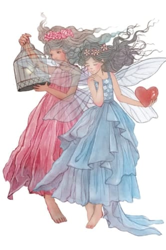 Beautiful Fairies Blank Lined Notebook