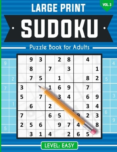Large Print Sudoku: Puzzle Book for Adults Volume 3