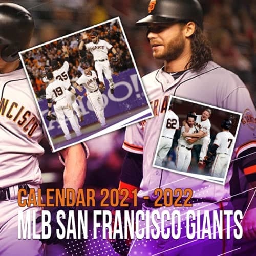 MLB San Francisco Giants 2022 Calendar: Baseball Squared Monthly Wall Calendar from September 2021 to December 2022