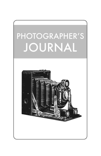 Photographer's Journal (Creative Journals)