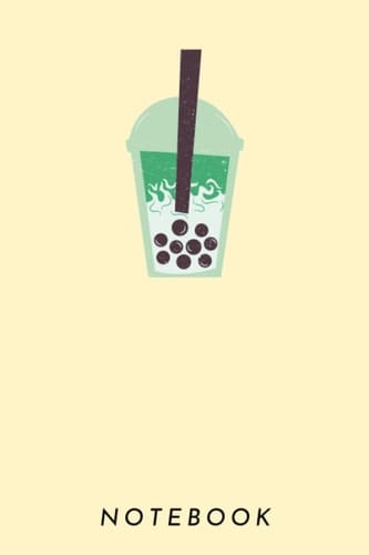 Notebook: Matcha latte blank lined journal (Spanish Edition)