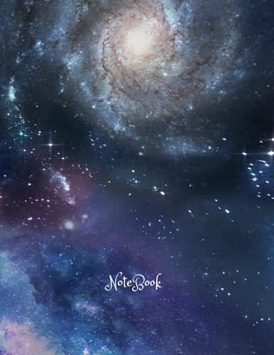 Composition Notebook: College Ruled Galaxy Notebook - 120 page notebook - Space galaxy notebook 8.5 x 11: Space Notebook for School