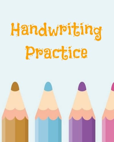 Handwriting practice for kids