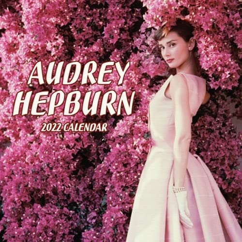 Audrey Hepburn Calendar 2022 Squared Monthly Calendar Mini Planner 12 Months 2022 Bonus September to December 2021 , Actress Celebrity Official