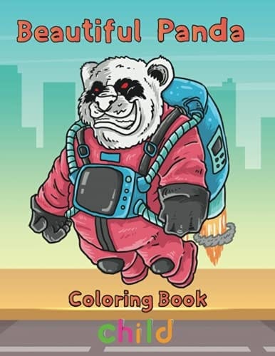 Beautiful Panda Coloring Book Child 8.5''x11''/panda Coloring Book