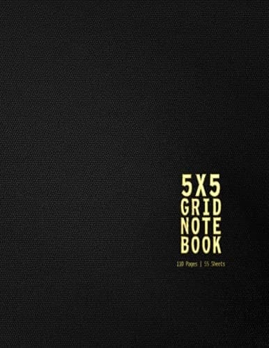 Graph Paper Notebook Large Simple Graph Paper Journal - 5x5 Grid Per Inch, 8. 5 X 11 Inch Size - Grid Paper Notebook for Students