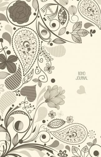 Boho Journal: A5 cute notebook with dotted pages ideal gift for woman and girls