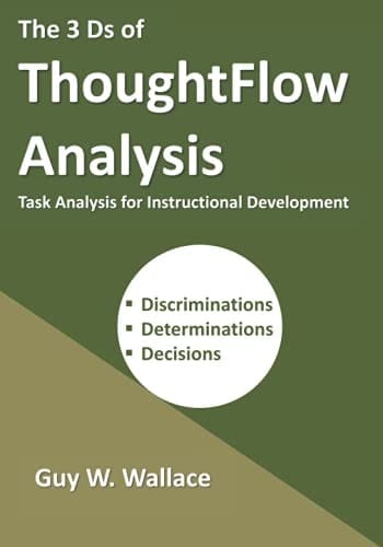 The 3Ds of ThoughtFlow Analysis The Cognitive Tasks of ThoughtFlow That Parallel the Behavioral Tasks of the WorkFlow Include Making: Discriminations - Determinations - Decisions