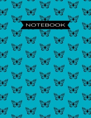Notebook: Butterfly Composition Notebook College Ruled 110 pages