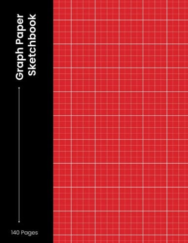 Graph Paper Sketchbook | Grid sketchpad | Journal | 140 Pages | Size 8X11 Inch (21.59 x 27.94 cm) Perfect For Designers and Students.