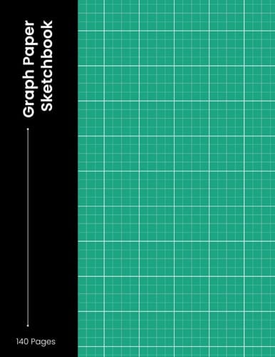 Sketchbook: Grid Drawing Sketchpad | Notebook for drawing and writing | Journal | Size 8X11 Inch (21.59 x 27.94)| Green