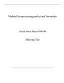 Method for Processing Packet and Forwarder United States Patent 9998364