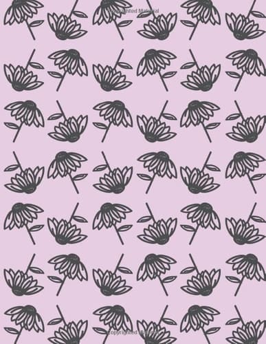 Floral Pattern Journal V9: 200 Pages, 8.5" x 11", Lined