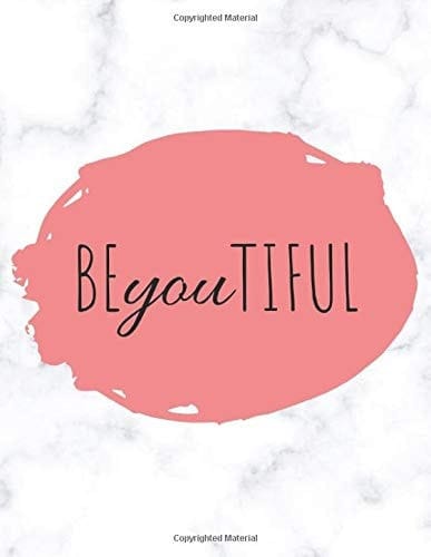 BeYOUtiful Notebook for Women | Lined Notebook | Large Lined Paper for Girls |