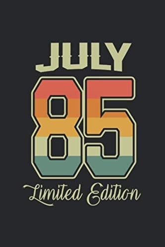 July 85 Limited Edition: A5 Punkteraster • Notebook • Notizbuch • Taschenbuch • Journal • Tagebuch - Ein lustiges Geschenk für Freunde oder die ... Wünsche und Sprüche (German Edition)
