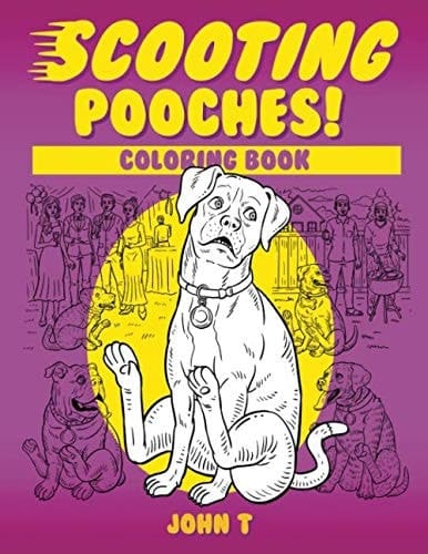 Scooting Pooches Coloring Book