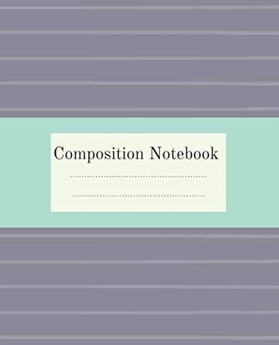Composition Notebook: Cute Notebook Wide Ruled Blank Lined for Girls and Women, Composition Notebooks, Paperback, School Home, Writing Notes, Journal. (SR)